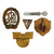 Original German WWII USGI Bring Back Belt Tinnie, Badge, and Insignia Grouping - 20 Items Original Items