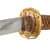 Original Japanese WWII Type 98 Shin-Gunto Katana Sword by KANEMASA with Leather Covered Wood Scabbard and Company Grade Tassel Original Items