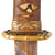 Original Japanese WWII Type 98 Shin-Gunto Katana Sword by KANEMASA with Leather Covered Wood Scabbard and Company Grade Tassel Original Items