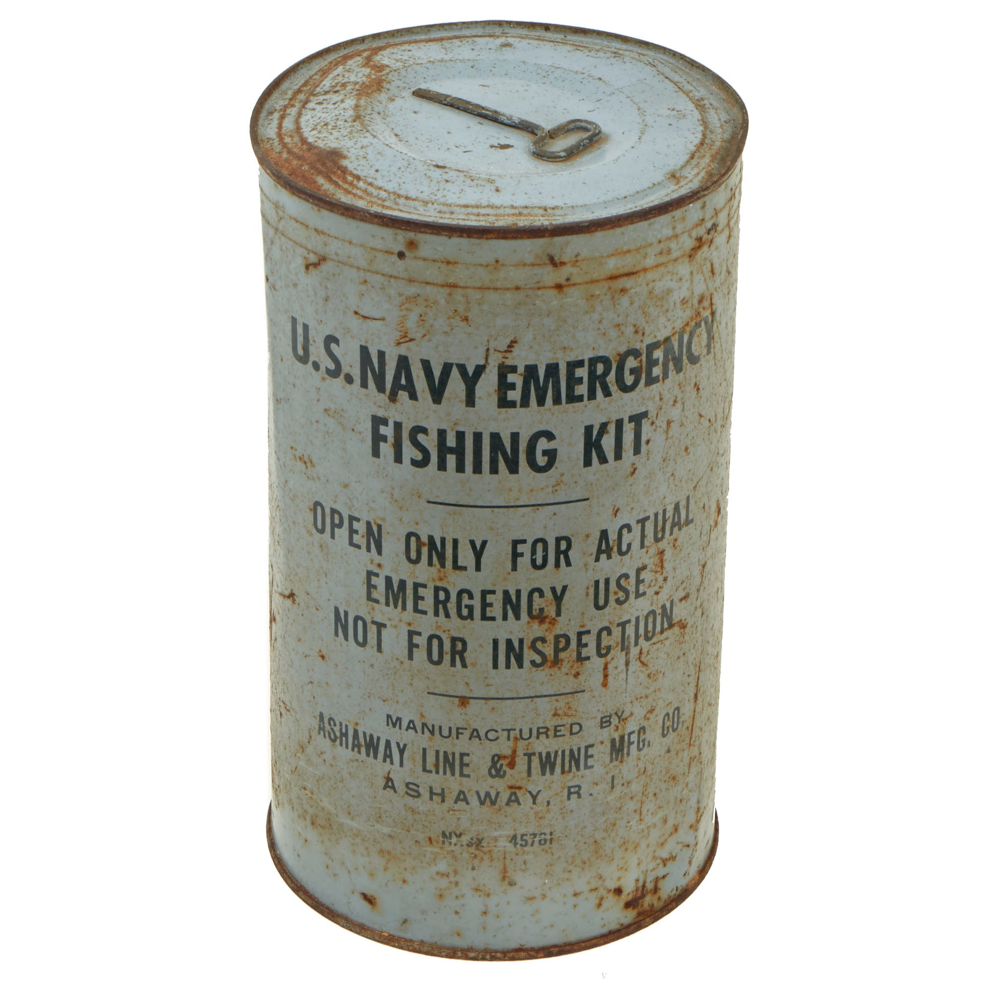 Original WWII U.S. Navy Emergency Fishing Kit No.5 by Ashaway Line Original WWII U.S. Navy Emergency Fishing Kit No.5 by Ashaway Line