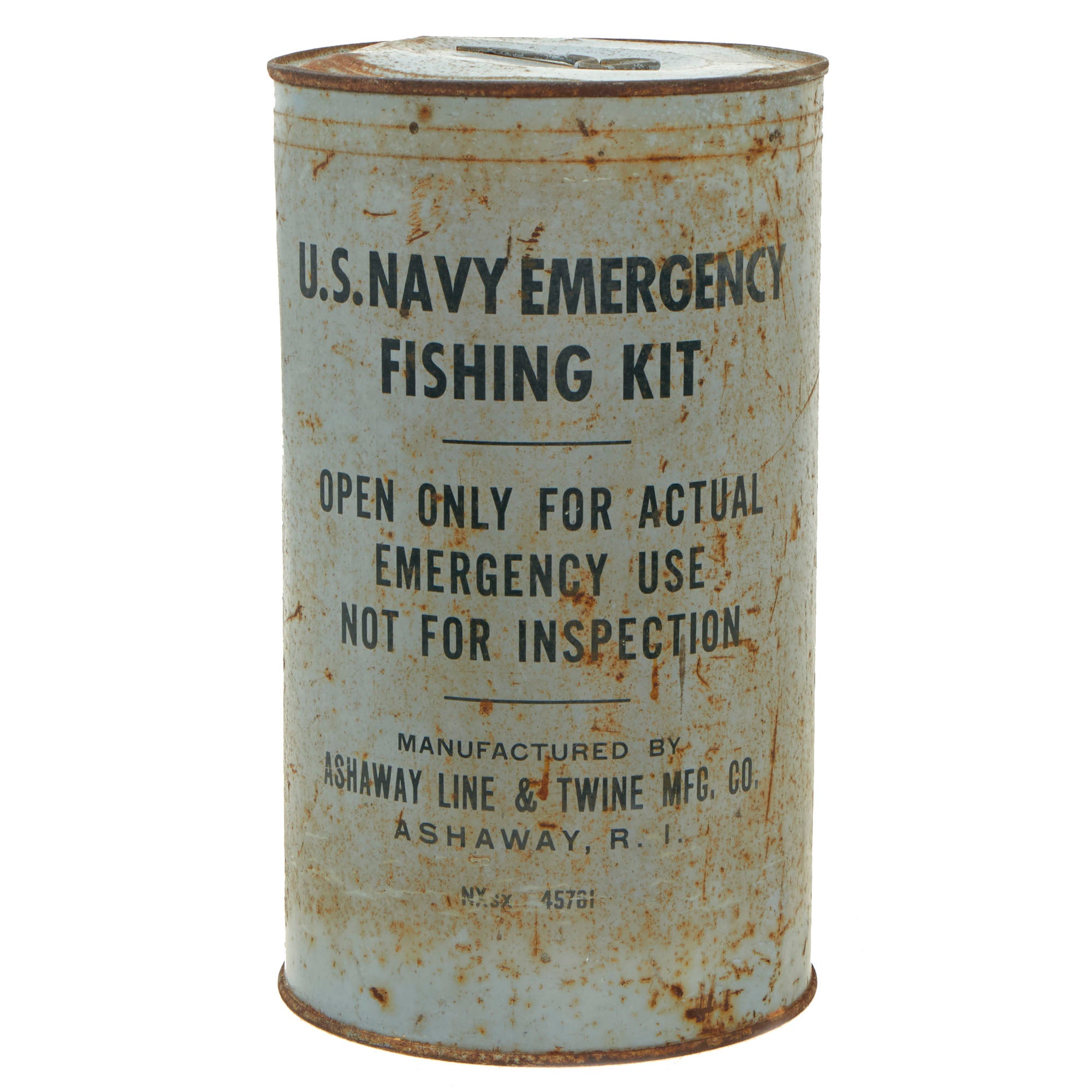 Original WWII U.S. Navy Emergency Fishing Kit No.5 by Ashaway Line & T