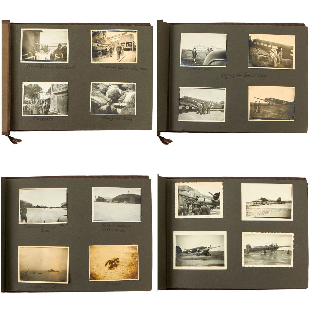 Original German WWII Luftwaffe Personal Photo Album - 63 Pictures Original Items