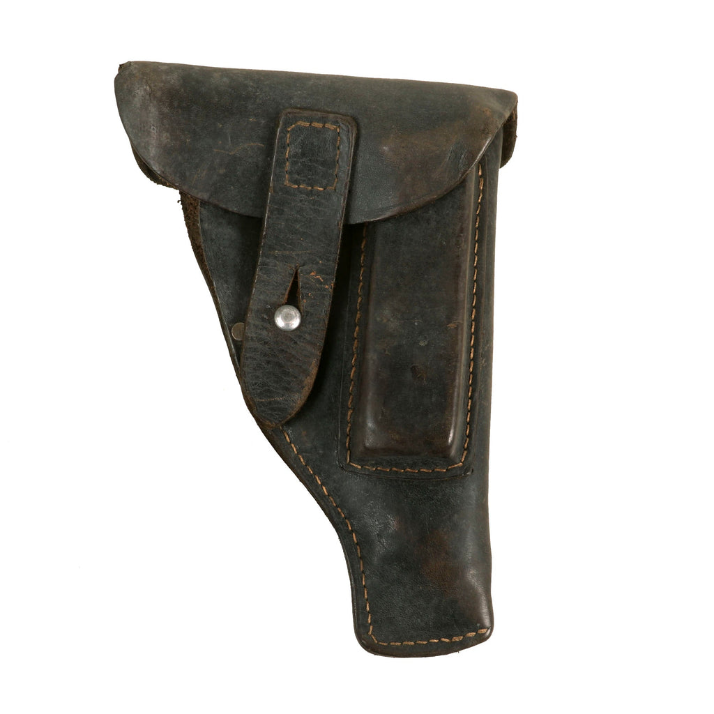 Original German WWII Dreyse M1907 Pistol Brown Leather Holster