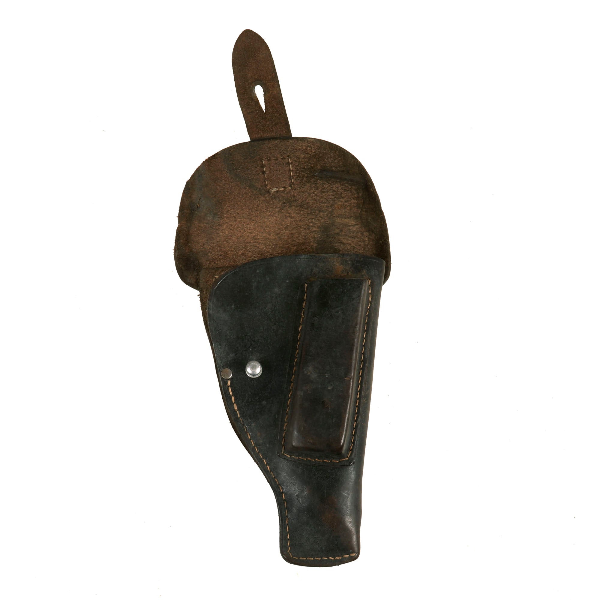 Original German WWII Dreyse M1907 Pistol Brown Leather Holster