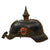 Original German WWI Named & Unit-Marked Prussian M1895 Pickelhaube Spiked Helmet with Original Cockades and Broken Chinstrap - Marked to 30th Pioneer Regiment - Size 57 Original Items
