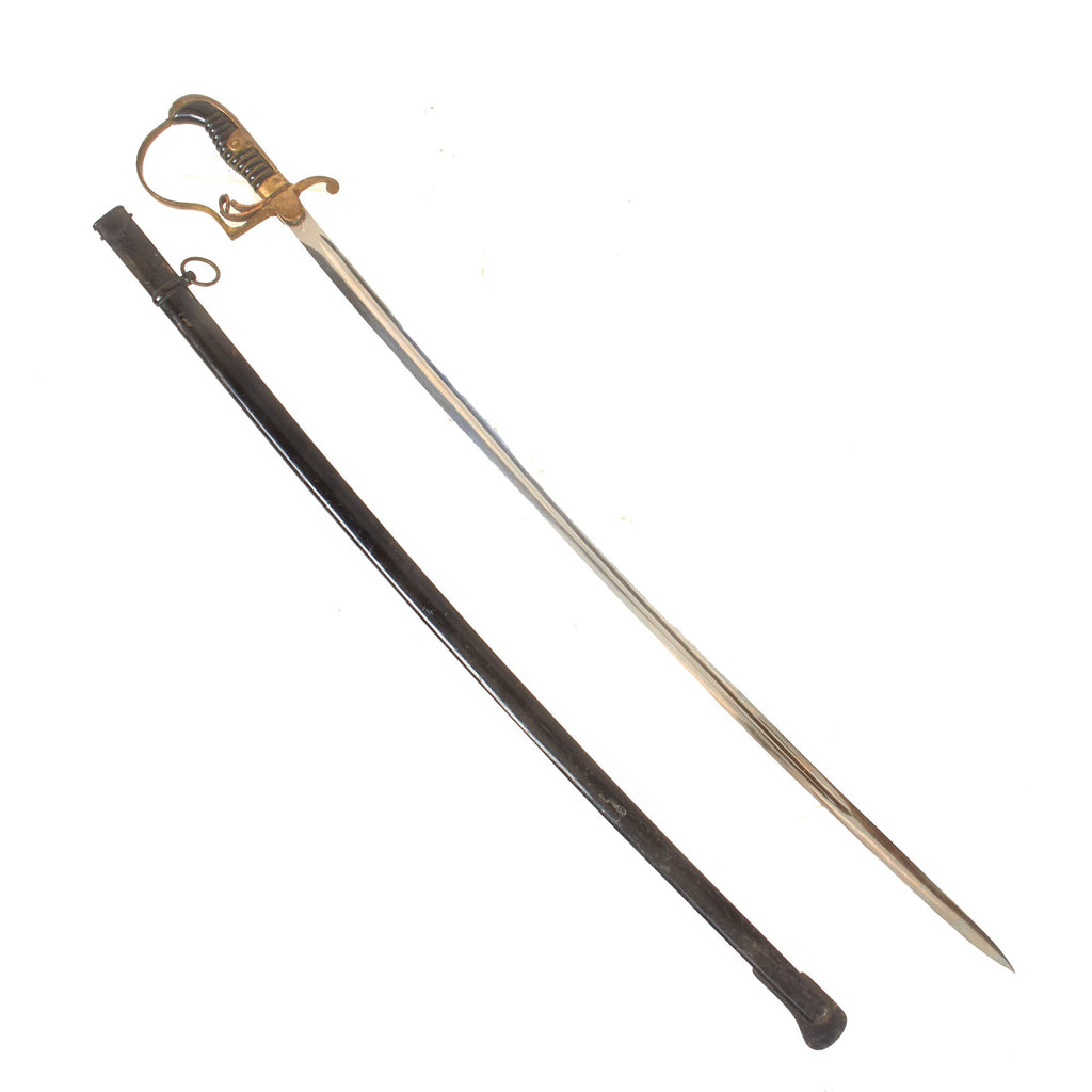 Original German WWII NCO Dove's Head Sword by WKC Waffenfabrik with Steel Scabbard Original Items