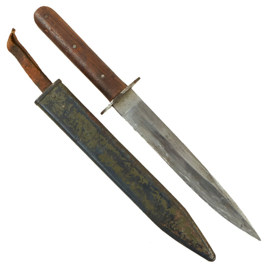 Original WWI Austro-Hungarian Fighting Knife with Steel Scabbard by Joachim Winternitz Original Items