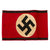 Original German WWII SS Member's Wool & Rayon Multi-Piece Armband - Service Used Original Items