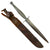 Original U.S. WWII USMC Marine Raider Stiletto Dagger by Camillus with Theater Made Replacement Leather Scabbard Original Items