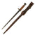 Original Dutch M-1895 Mannlicher No. 3 & 4 Carbine T-Back Bayonet marked HEMBRUG with Scabbard & Frog Original Items