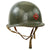 Original U.S. WWII US Marine Corps 4th Marine Division Painted 1944 McCord Front Seam Swivel Bale M1 Helmet With CAPAC Liner - Complete Original Items