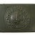 Original German WWII Army Heer Unissued Steel Belt Buckle with Leather Tab by H. Arld of Nürnberg - Dated 1942 Original Items