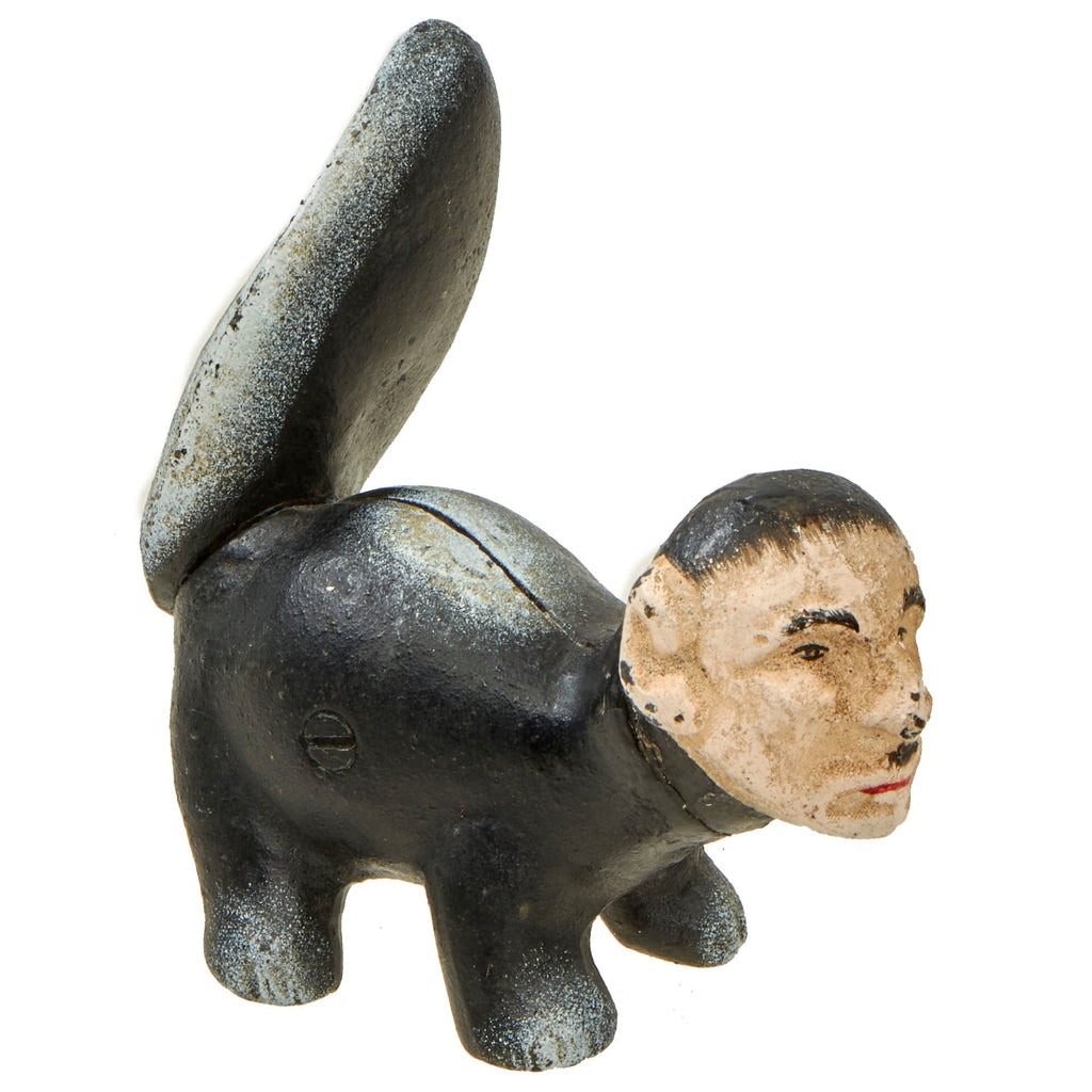 Original U.S. WWII American Anti-German Multi-piece Cast Iron “Der Phew-Ur” Skunk Caricature Original Items