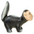 Original U.S. WWII American Anti-German Multi-piece Cast Iron “Der Phew-Ur” Skunk Caricature Original Items