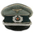Original German WWII Army Heer Infantry Officers Schirmmütze Visor Crush Cap by Top Maker Wilhelm Welhausen Original Items