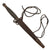 Original British WWII Early Import-Marked 3rd Pattern Broad Arrow Marked Fairbairn-Sykes Fighting Knife with Period Cut-Down Scabbard for Leg Wear Original Items