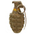 Original U.S. WWII Inert MkII Pineapple Grenade with Yellow Ring, M10A3 Fuze and M47A2 Cardboard “Husk” Canister Original Items
