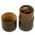 Original U.S. WWII Inert MkII Pineapple Grenade with Yellow Ring, M10A3 Fuze and M47A2 Cardboard “Husk” Canister Original Items