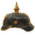 Original German WWI Unit Marked Prussian M1895 Pickelhaube Spiked Helmet with Liner - Size 57 Original Items