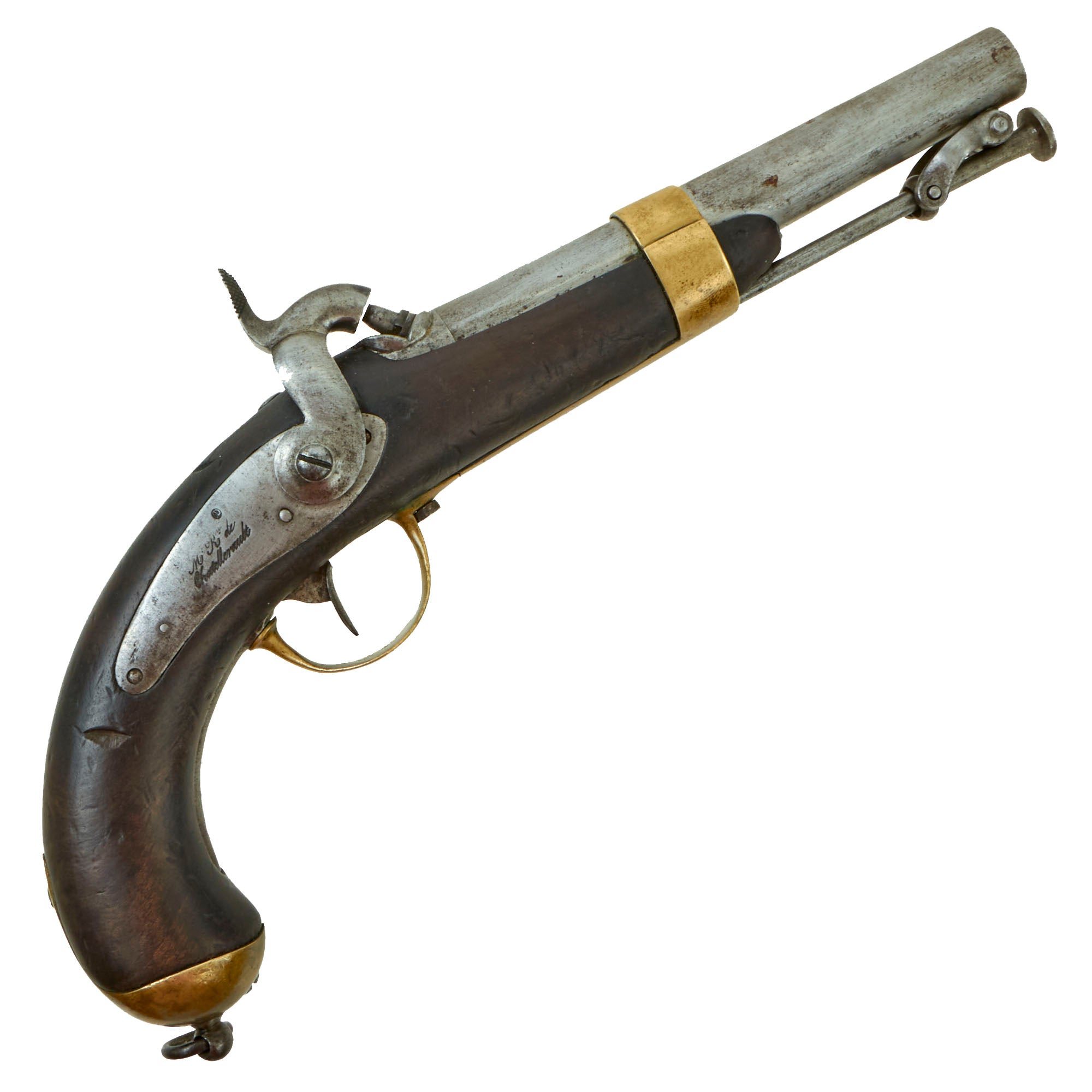 Original French Modèle 1837 Navy Percussion Pistol made at