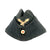 Original German WWII Luftwaffe EM-NCO Wool M38 Overseas Cap with Faded Markings Original Items