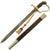Original Imperial German Pre-WWI Short Sword with Scabbard & Sword Knot - Possibly Cut-Down Original Items