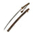 Original WWII Japanese Type 98 Shin-Gunto Katana Sword with Handmade Edo Period Blade, Leather Covered Steel Scabbard, and Company Grade Tassel Original Items