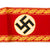 Original German WWII NSDAP Kreisleitung District Leadership Head Department Leader Armband with RZM Tag Original Items