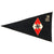 Original German WWII League of German Girls BDM Unit Marked Pennant - HJ Youth - 22" x 38" Original Items