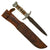 Original U.S. WWII Fighting Knife Made with Model 1918 Mark I Trench Knife Blade in 1943-Dated Boyt Scabbard Original Items