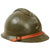 Original French WWII Model 1926 Adrian Infantry Helmet with Liner & Chinstrap - Olive Green Original Items