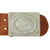 Original German WWII EM/NCO Luftwaffe Belt with Pebbled Aluminum Buckle by Franz Reichenauer - dated 1938 Original Items