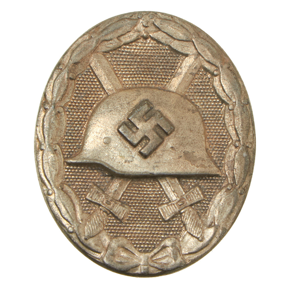 Original German WWII Second Class Silver Wound Badge by Carl Wild of Hamburg Original Items