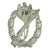 Original German WWII Silver Grade Infantry Assault Badge Featured in Sascha Weber Book - Unmarked Hollow Back Original Items