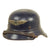 Original German WWII M38 Luftschutz Beaded Gladiator Air Defense Helmet with 56cm Liner & Chinstrap - dated 1938 Original Items