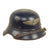 Original German WWII M38 Luftschutz Beaded Gladiator Air Defense Helmet with 56cm Liner & Chinstrap - dated 1938 Original Items