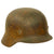 Original German WWII Named USGI Bring Back DAK Afrikakorps To Camouflage Converted M40 Helmet - Stamped ET64 Original Items