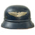 Original German WWII M38 Luftschutz Beaded Gladiator Air Defense Helmet with 55cm Liner - dated 1938 Original Items