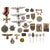 Original German WWII Award, Insignia and Tinnie Grouping with KVKII, NSDAP 10 Year Service Award, and more! - 30 Items Original Items