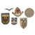 Original German WWII Award, Insignia and Tinnie Grouping with KVKII, NSDAP 10 Year Service Award, and more! - 30 Items Original Items