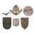 Original German WWII Award, Insignia and Tinnie Grouping with KVKII, NSDAP 10 Year Service Award, and more! - 30 Items Original Items