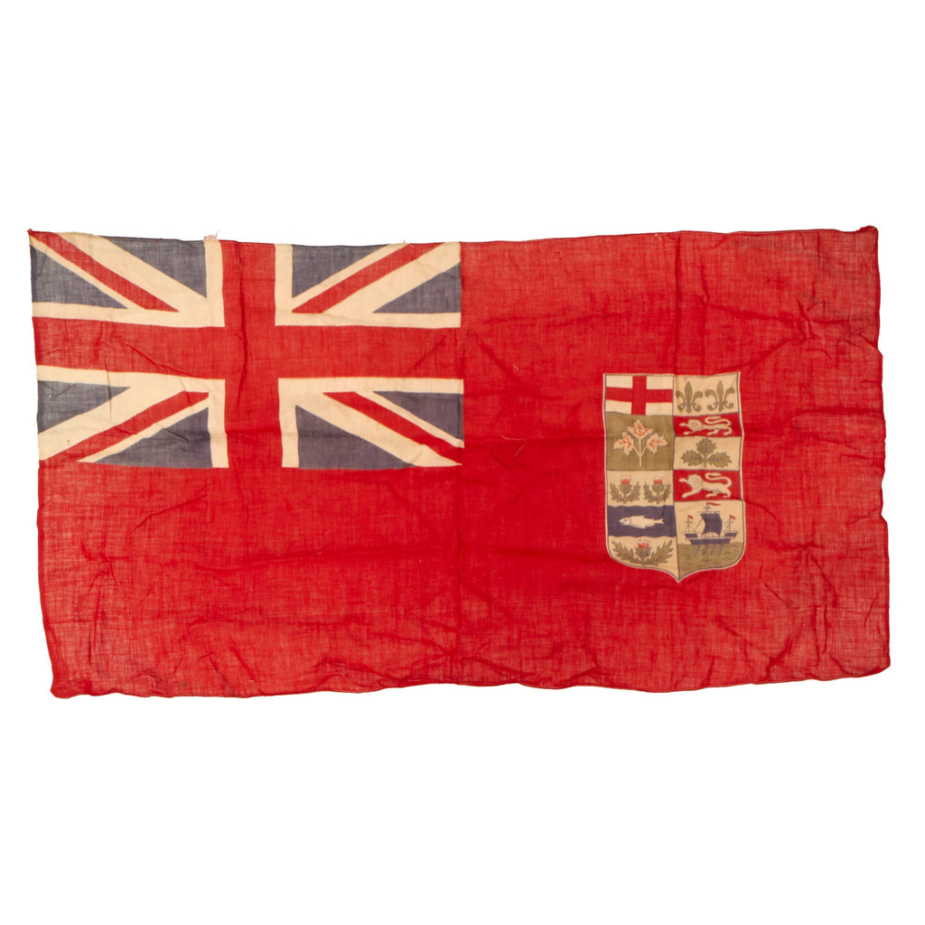 Original Canadian WWI Early National Red Ensign Flag (1868-1921) - 19" x 34” Original Items