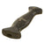 Original German WWII Early Numbered Model 1933 SS Dagger Fittings - Wood Grip with Insignia & Nickel Guards Original Items