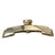 Original German WWII Early Numbered Model 1933 SS Dagger Fittings - Wood Grip with Insignia & Nickel Guards Original Items