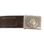 Original German WWII Early Heer Army EM/NCO Leather Belt with 1937 Dated Pebbled Aluminum Buckle by Richard Sieper & Söhne Original Items