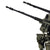 Original U.S. WWII Navy Quad-Mount .50 Cal Gun Director Mk. 51 Mod. 3 with Gun Sight Mark 15 & Four Inert M2 Browning Display Machine Guns on Original Base - Dated 1944 Original Items