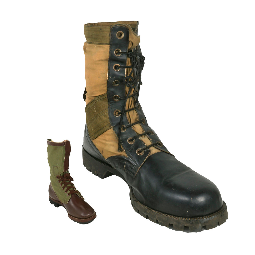 Original U.S. Vietnam War Enormous Scale Jungle Boot Made from Correct Materials - Possibly for Training Original Items