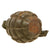 Original U.S. WWII Inert MkII Pineapple Practice Grenade with Yellow Ring & M10A3 Fuze - Missing Pull Ring Original Items