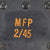 Original U.S. WWII Army Signal Corps T-26-A Chest Microphone Unit with Straps - Dated 1945 Original Items