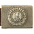 Original German Pre-WWII Army Heer EM/NCO Pebbled Aluminum Belt Buckle by J. Deutschbein of Euskirchen - Dated 1938 Original Items